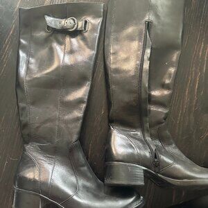 Black Riding Boots Size 36.5 (6.5)